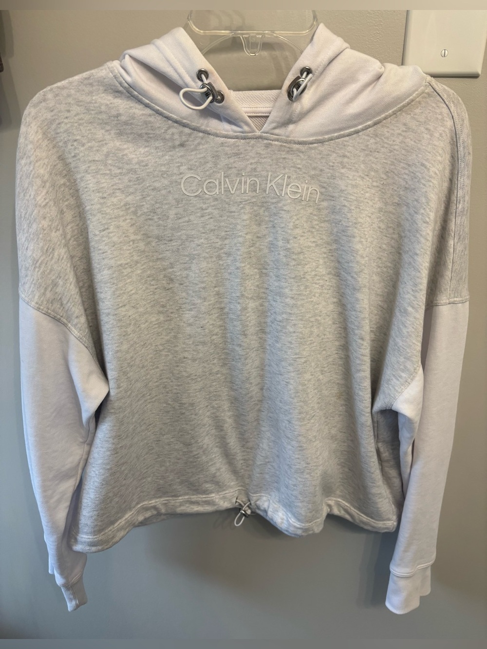 Calvin Klein Women’s Cropped Hoodie, Size L